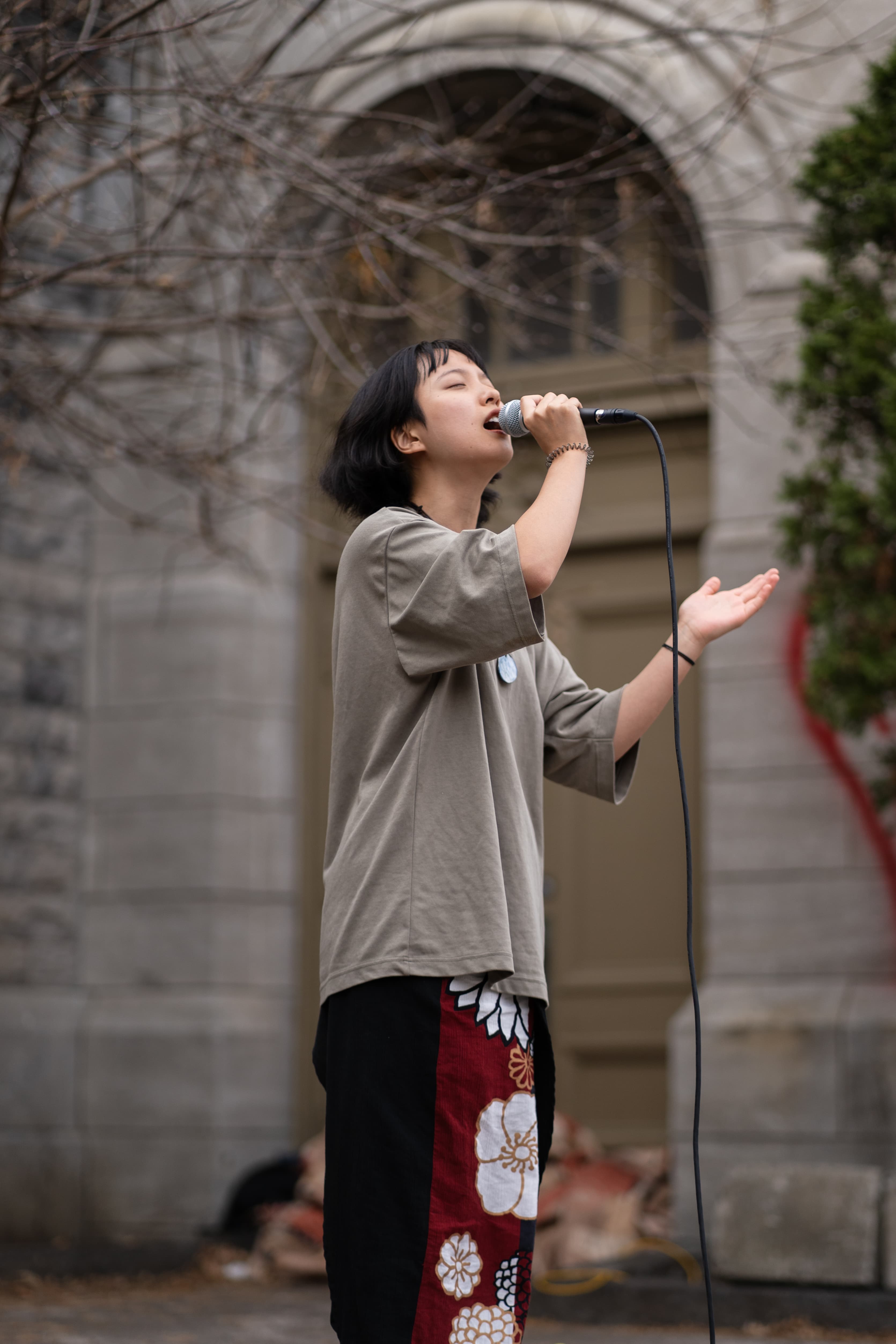 Busking at Wellington